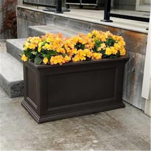 Lawnitator 20 x 36 in. Fairfield Patio Planter - Espresso LA2621815 - main
